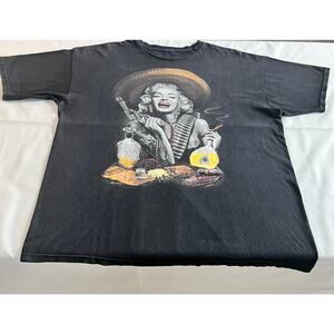 Marilyn Monroe T-shirt men’s size XL tequila smoking graphic VTG Y2K